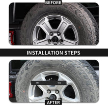 For Jeep Wrangler JK JL Spare Tire License Plate Relocation Bracket Holder Black