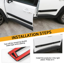 For 2016+ Jeep Renegade 4pcs Body Door Side Molding Cover Trim Black ABS RT-TCZ