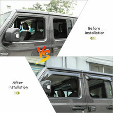 For 2018+ Jeep Wrangler JL Side Window Visors Rain Shield Guards RT-TCZ