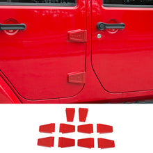 For 2007-2017 Jeep Wrangler JK JKU 10pcs Hood & Door Hinge Decor Cover Trim RT-TCZ