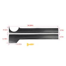 For 2007-2017 Jeep Wrangler JK 4Door Body Side Molding Sticker Cover Trim Carbon Fiber RT-TCZ