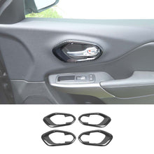 For 2014+  Jeep Cherokee Inner Door Handle Cover Bezel Trim 4PCS RT-TCZ