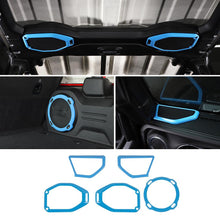 For 2018-2023 Jeep Wrangler JL Rubicon A-pillar &Roof &Trunk Speaker Cover Trim RT-TCZ