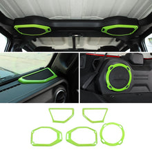 For 2018-2023 Jeep Wrangler JL Rubicon A-pillar &Roof &Trunk Speaker Cover Trim RT-TCZ