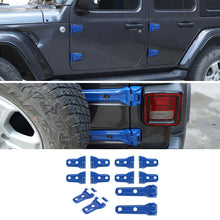 For 2018+ Jeep Wrangler JL 12X Side Door+ Hood+Spare Tire Hinge Cover Trim RT-TCZ
