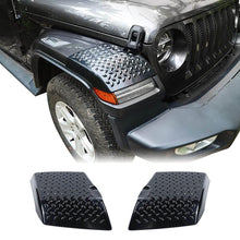 For 2018+ Jeep Wrangler JL JLU  Front Fender Flare Wheel Cover Trim ABS Black RT-TCZ
