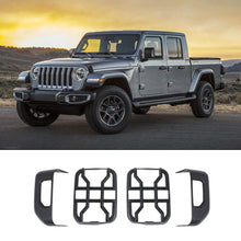 For 2020+ Gladiator JT Exterior Taillight Rear Lamp Protection Cover Trim Black RT-TCZ