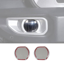 For 2018-2022 Jeep Wrangler JL Front Fog Lamp Light Trim Cover Decor Blackened(not fit for 2022 JL Sahara unlimited 4xe) RT-TCZ
