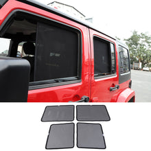 For 2007-2017 Jeep Wrangler JK Car Front & Rear Window SunShade Bug Insect Screen Mesh 4pcs RT-TCZ