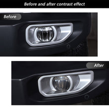 For 2018-2022 Jeep Wrangler JL Front Fog Lamp Light Trim Cover Decor Blackened(not fit for 2022 JL Sahara unlimited 4xe) RT-TCZ