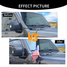 For Jeep Wrangler JK JL & Gladiator JT Engine Hood Corner Side Flag Mount, Flagpole Holder Bracket RT-TCZ