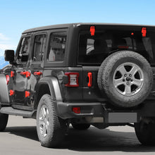 For 2018+ Jeep Wrangler JLU 4Doors 22PCS Exterior Trim Kit Cover Decoration Trim RT-TCZ