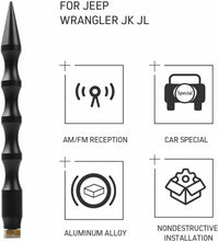 For 2007-2023 Jeep Wrangler JK JL & Gladiator JT 5.9 inch Car Antenna Radio AM FM Antenna RT-TCZ