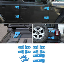 For 2018+ Jeep Wrangler JL 12X Side Door+ Hood+Spare Tire Hinge Cover Trim RT-TCZ