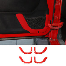 For 2011-2017 Jeep Wrangler JK 4DR Car Inner Door Net Bag Frame Trim ABS RT-TCZ