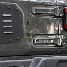 For 2018+ Jeep Wrangler JL JLU Rubber Tailgate Plugs Sets, Removed Tire Carrier Bumper Anti-dust Waterproof, Black RT-TCZ