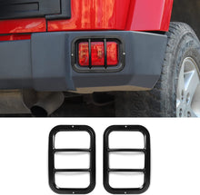 For 2007-2018 Jeep Wrangler JK Fog Light Guards Rear Bumper Fog Lamp Covers RT-TCZ