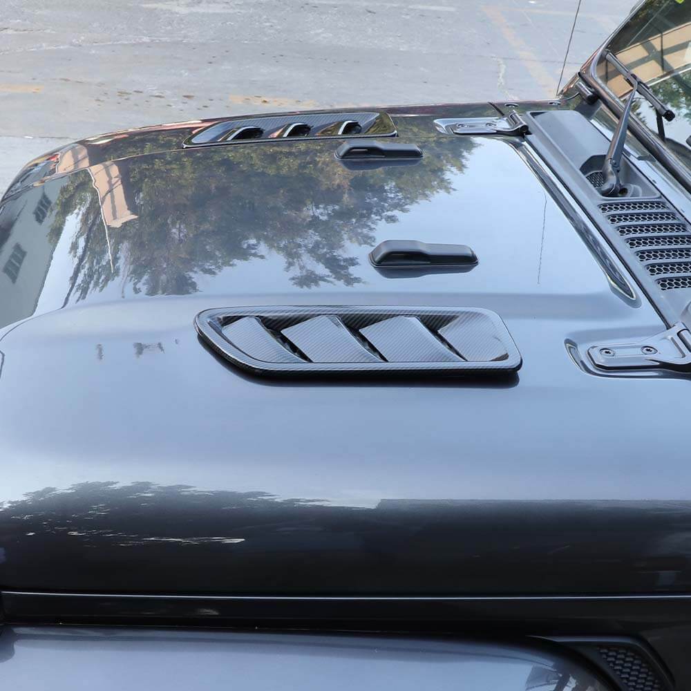 RT-TCZ Hood Vents Cover Trim Decor ABS Accessories for 2018+ Jeep