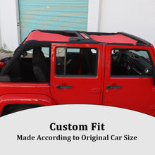 For 2007-2017 Jeep Wrangler JK 4Door Cargo Sun Screen Shade Insulation Net RT-TCZ