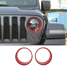 For 2018+ Jeep Wrangler JL JLU & Gladiator JT Headlight Cover Trim Bezels Ring RT-TCZ