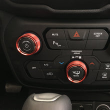 For 2018+ Jeep Renegade Air Condition Audio CD Adjustment Button Cover Trim RT-TCZ