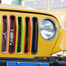 For 1997-2006 Jeep Wrangler TJ Front Grille Inserts Honeycomb Mesh Kit 7pcs/set RT-TCZ