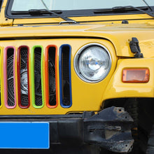 For 1997-2006 Jeep Wrangler TJ Front Grille Inserts Honeycomb Mesh Kit 7pcs/set RT-TCZ