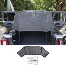 For Jeep Wrangler JL 2018+ 4-DrTrunk Sunshade Mesh Insulation Net Cover Anti-UV