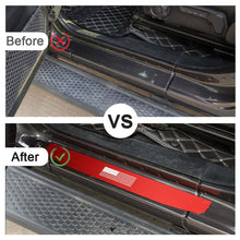 For 2018+ Jeep Wrangler JL JLU & Gladiator JT 4Doors 4 x Car Door Sill Protection Strip Cover RT-TCZ