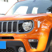 For 2019-2021 Jeep Renegade Headlight Bezels Angry Bird Head Lamp Ring Trim Cover RT-TCZ