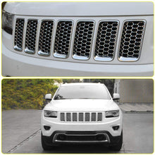 For 2014-2016 Jeep Grand Cherokee Grille Inserts Mesh Honeycomb Chrome Clip-on Cover Trim Kit RT-TCZ