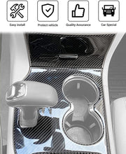 For 2014-2015 Jeep Grand Cherokee Inner Gear Shift Panel Trim Cover Kit WK2, Carbon Fiber RT-TCZ
