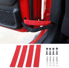 For 2007-2017 Jeep Wrangler JK JKU Door Limiting Straps Load 1000 Lb 4pcs/set RT-TCZ