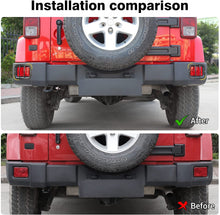 For 2007-2018 Jeep Wrangler JK Fog Light Guards Rear Bumper Fog Lamp Covers RT-TCZ