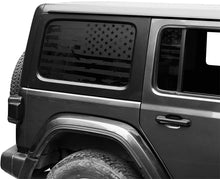 For 2018+ Jeep Wrangler JLU 4 Door Rear Window Decals Vinyl American Flag Stickers RT-TCZ