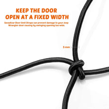 For Jeep Wrangler YJ TJ JK JKU JL JLU & Gladiator JT Door Limiting Straps RT-TCZ