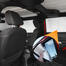 For 2007-2017 Jeep Wrangler JK JKU, 8PCs Heat Insulation Sun Shade Windshield Sunshade Sunscreen Visor RT-TCZ