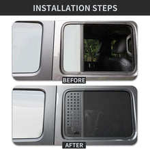 For 2018+ Jeep Wrangler JLU Gladiator JT 4-Door Rear Door Window Decals Glass Panel Cover RT-TCZ