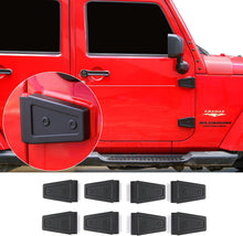 For 2007-2018 Jeep Wrangler JK JKU Door Hinge Covers Trim ABS Black RT-TCZ