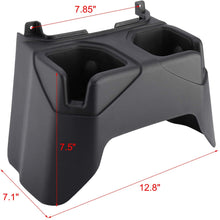 For 2018+ Jeep Wrangler JL JLU, Gladiator JT Rear Seat Cup Holder Floor Console Mounted Drink Holders Black RT-TCZ