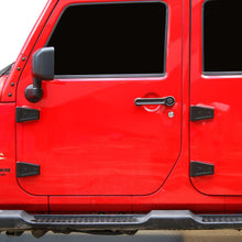 For 2007-2018 Jeep Wrangler JK JKU Door Hinge Covers Trim ABS Black RT-TCZ