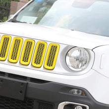 For 2016-2018 Jeep Renegade Front Grille Mesh ABS Insert Guard Cover Trim RT-TCZ