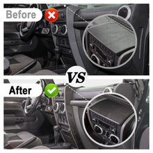 For 2007-2010 Jeep Wrangler JK JKU Real Carbon Fiber Dashboard Center Console Cover Trim RT-TCZ