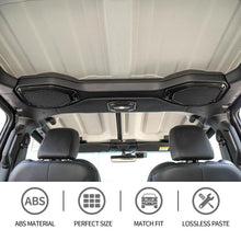 For 2018-2023 Jeep Wrangler JL Rubicon A-pillar &Roof &Trunk Speaker Cover Trim RT-TCZ