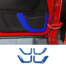 For 2011-2017 Jeep Wrangler JK 4DR Car Inner Door Net Bag Frame Trim ABS RT-TCZ