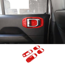 For 2018+ Jeep Wrangler JL& Gladiator JT 4-Door Car Door Handle Bowl Cover Decor Trim RT-TCZ