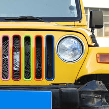 For 1997-2006 Jeep Wrangler TJ Front Grille Inserts Honeycomb Mesh Kit 7pcs/set RT-TCZ