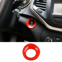 For 2014+ Jeep Cherokee Ignition Engine Start Key Cover Ring Trim RT-TCZ