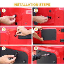 For 2007-2017 Jeep Wrangler JK Rear Tailgate Exhaust Plate & Rubber Plug Screw Trim RT-TCZ