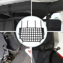 For Jeep Wrangler JK JKU & JL JLU 4 Door Rear Trunk Isolation Cargo Net Organizer Dog Barrier Mesh RT-TCZ